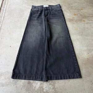 2000s bdg crazy wide leg black jeans